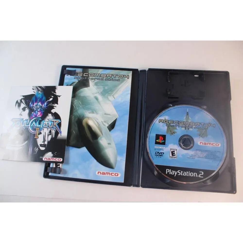 Ace Combat 04: Shattered Skies (Sony PlayStation 2, 2001, PS2) Authentic tested